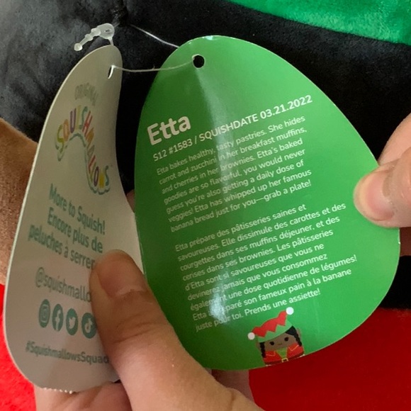 Squishmallow Christmas Elf Etta 12 inches BNWT - Picture 4 of 4